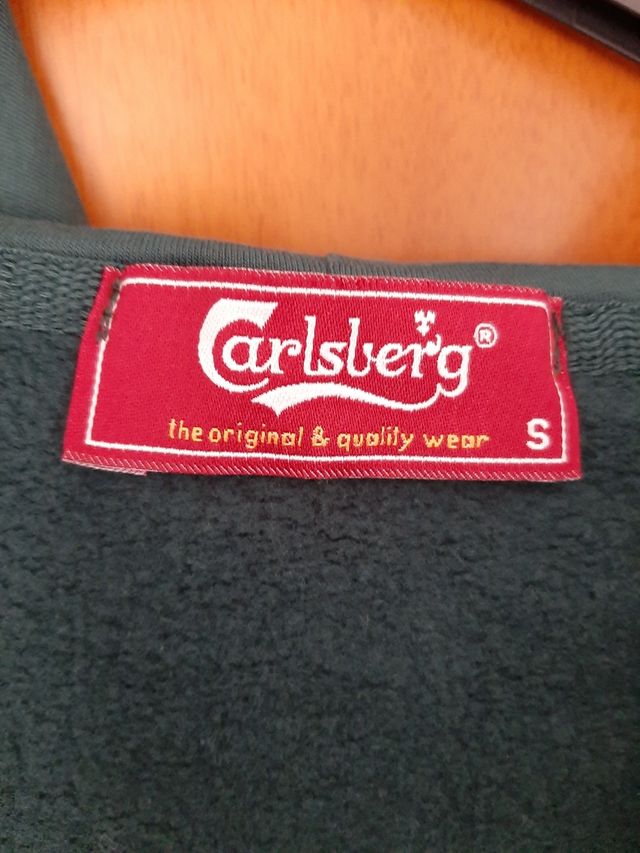 Felpa con cappuccio Carlsberg verde