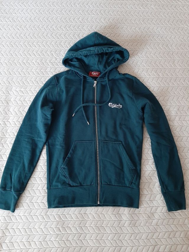 Felpa con cappuccio Carlsberg verde