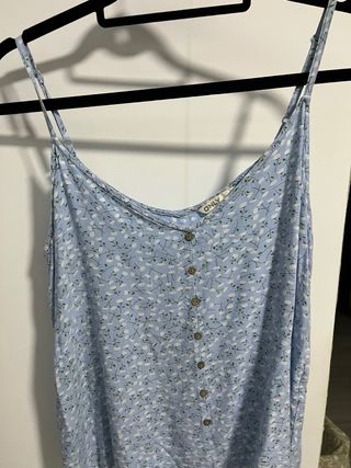 Top tirantes Only floral azul