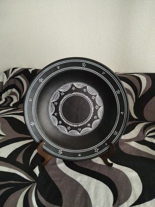 2 vasijas y plato decoración