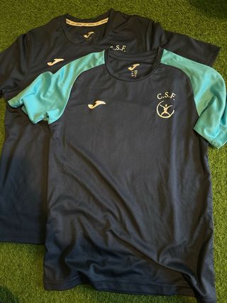 Chándal Joma CSF Fútbol Niño Gris/Turquesa Camiset