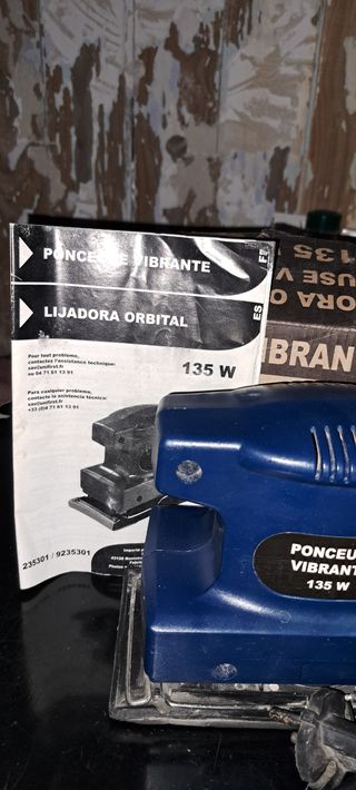 Lijadora orbital 135W Ponceuse Vibrante