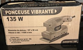 Lijadora orbital 135W Ponceuse Vibrante