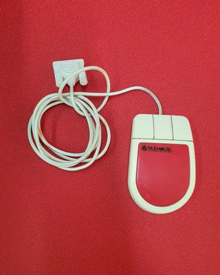 Mouse con porta seriale TrueMouse Ball bianco/rosso