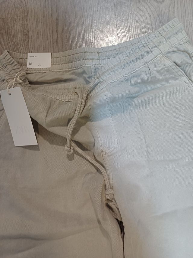 Pantalón Zara Beige Talla M
