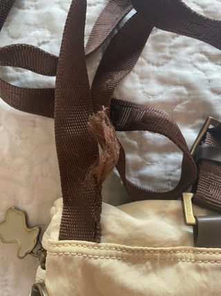 Bolso bandolera Tous beige y marrón