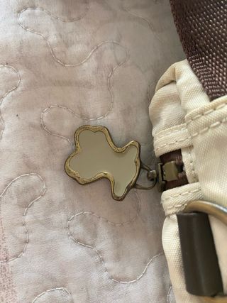Bolso bandolera Tous beige y marrón