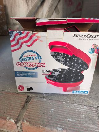 Máquina para hacer cake pops roja