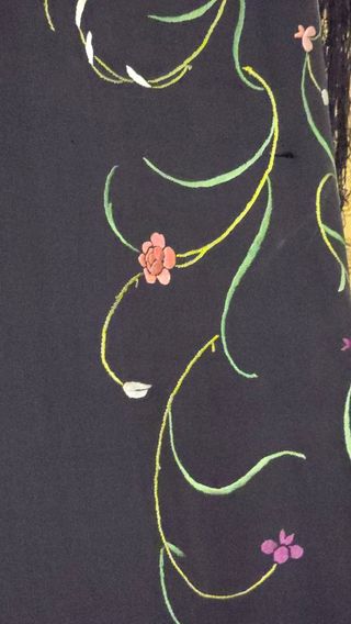 Mantón de manila antiguo ala de mosca bordado 4 es