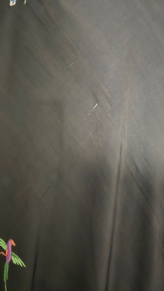 Mantón de manila antiguo ala de mosca bordado 4 es