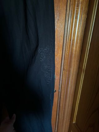 Pantalón Zara Lino Negro Talla M