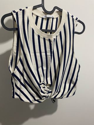 Blusa ZARA Rayas Azul
