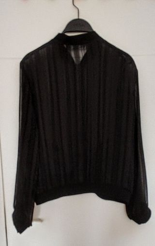 Chaqueta Bomber Zara Negra Entretiempo