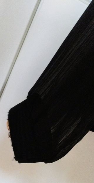Chaqueta Bomber Zara Negra Entretiempo