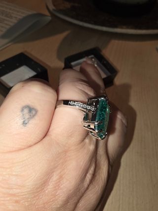 Anillo Plata Turmalina Paraiba