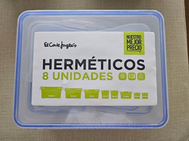 Set 8 Tupper Herméticos El Corte Inglés