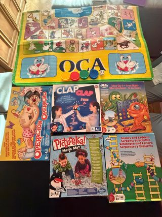Lote 5 Juegos de Mesa + Oca de suelo+ Stratego 