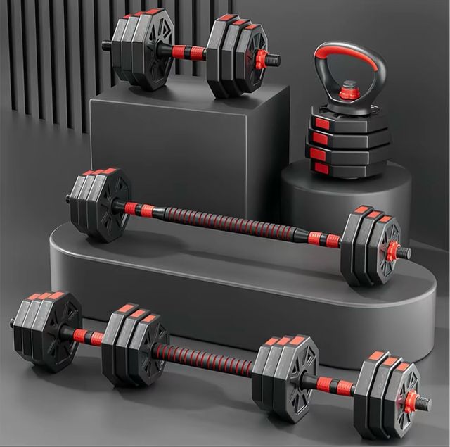 Mancuernas Ajustables 40kg Set con barra