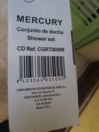 Conjunto de ducha CDEBA Mercury sin estrenar