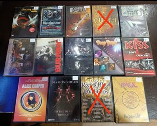 Lote DVDs Rock y Heavy Metal