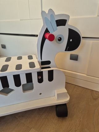 Correpasillos Zebra Montessori Madera