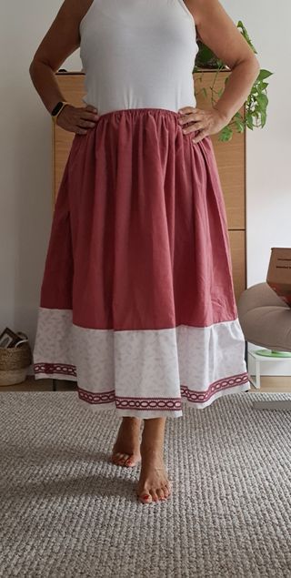 Falda 79cm, aldeana, regional, serrana, neska