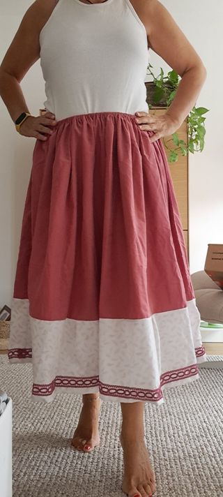 Falda 79cm, aldeana, regional, serrana, neska