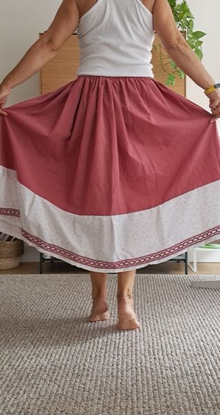 Falda 79cm, aldeana, regional, serrana, neska