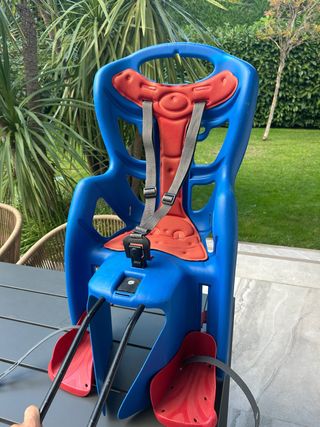 Silla bici niño azul y rojo