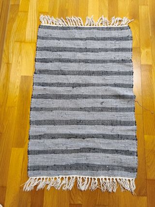 Alfombra Rayas Gris Ikea