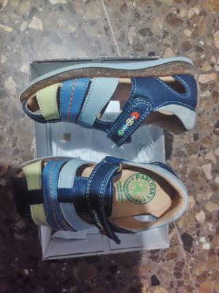 Sandalias Pablosky niño azul talla 25