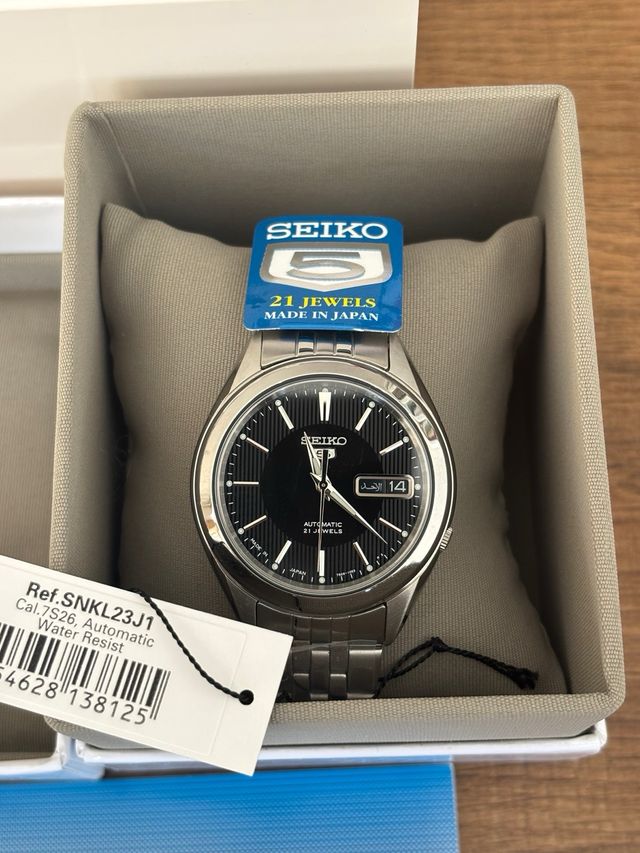 Seiko 5 Automático SNKL23J1 Negro