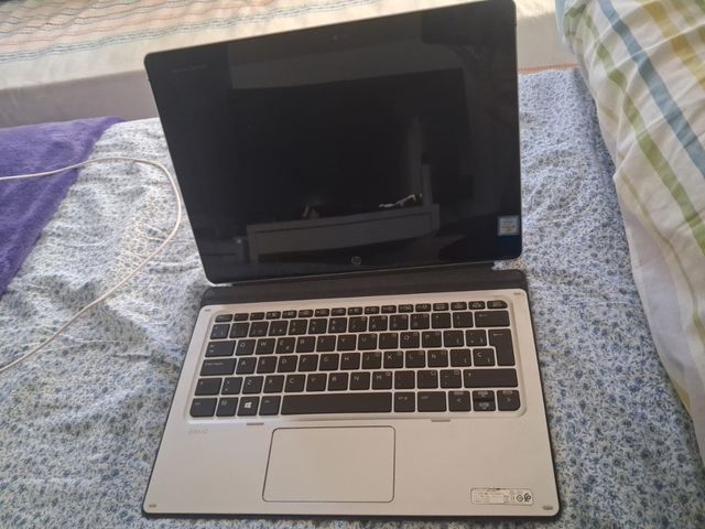 Portátil hp elite x2 PC Plata y Negro