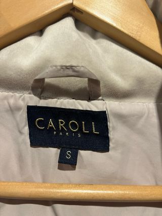 Plumas Caroll 3/4 Beige/Dorado Talla S