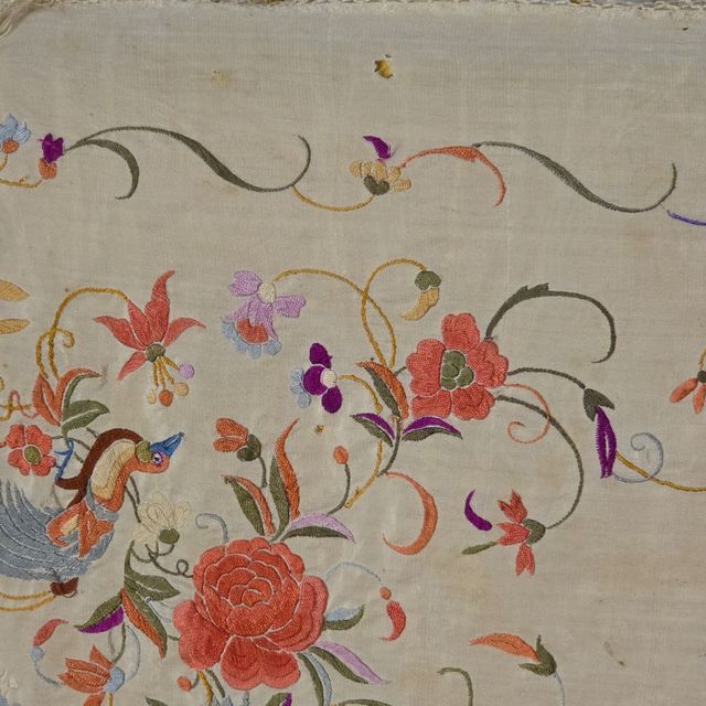 Manton Manila Isabelino Niña Antiguo mantoncillo