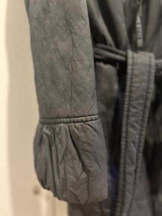 Gabardina acolchada Taifun negra Talla S