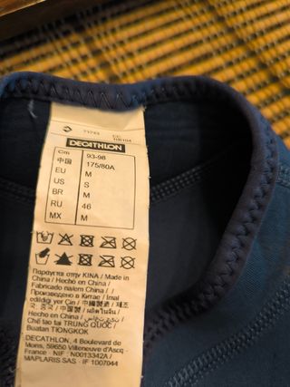 Neopreno Decathlon Azul Talla M