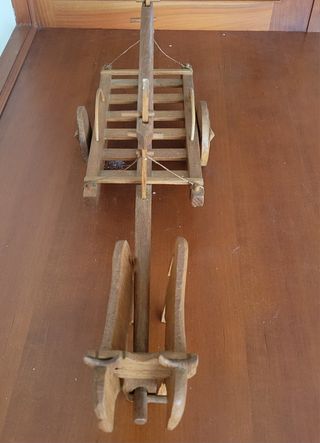 Figura Belen Carreta de Bueyes Madera