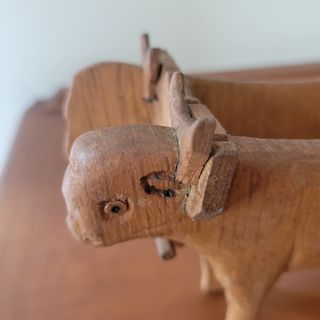 Figura Belen Carreta de Bueyes Madera