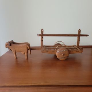 Figura Belen Carreta de Bueyes Madera
