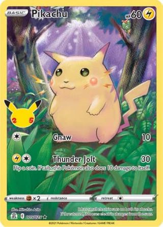 Pikachu Celebrations Carta Pokémon