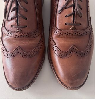 Zapatos de cordones Massimo Dutti mujer marrones