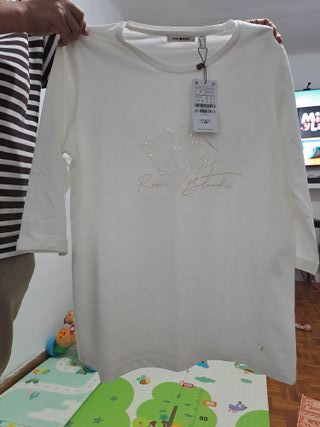 Polo Punt Roma Mujer Blanco Talla M y L