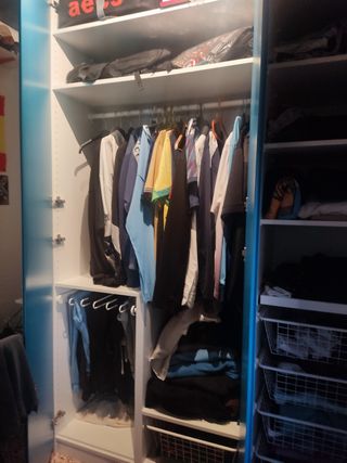 Armario Juvenil Azul y Blanco