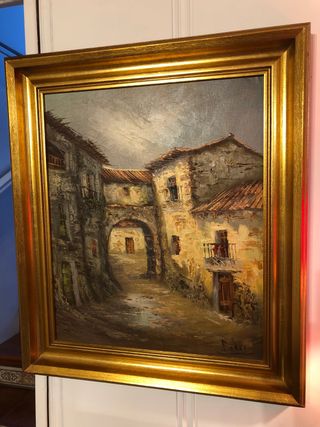 Quadro dell'olio della città di Castellano