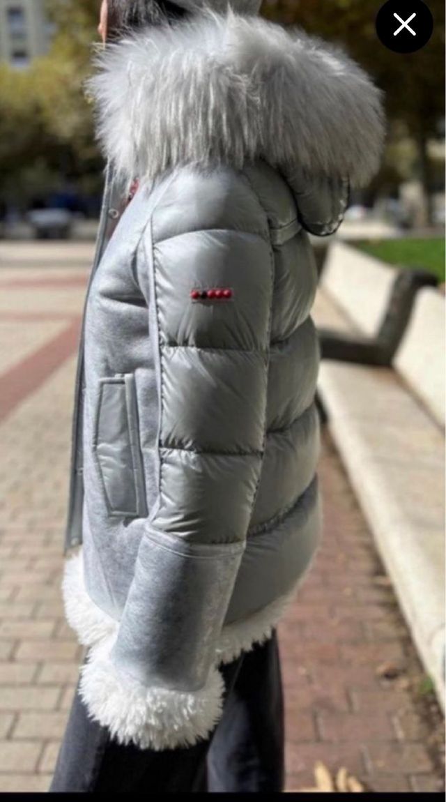 Plumífero Dichi plateado T.38 (S/M)