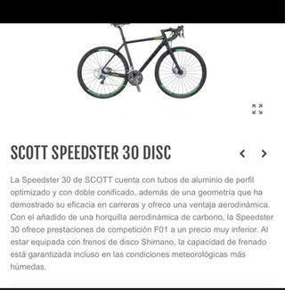 Bicicleta de carretera Scott Speedster talla m