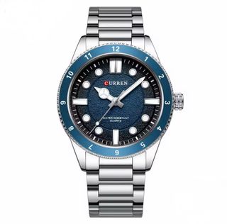 Reloj Curren Elegante Azul y Plateado