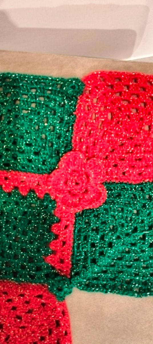 Runner natalizio fatto a mano