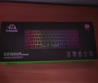 Teclado Ziyoulang K61 60% RGB Negro